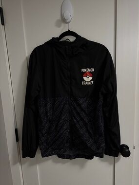 Pokémon Trainer Black Windbreaker Jacket size S